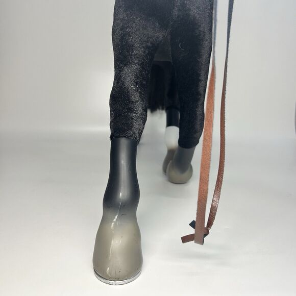 American Girl Black & White Velvet Horse 16” Retired 2008 Collectible w/ Lead - Picture 4 of 16